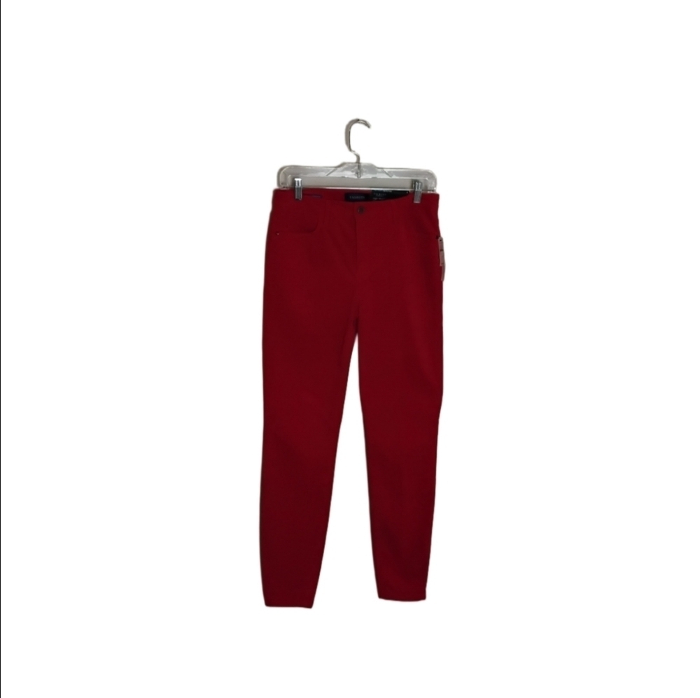 Talbots Flawless Women's 4 Red Corduroy High Waisted Skinny Pant